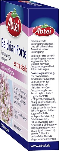 Abtei Baldrian Forte – extra starke pflanzliche Beruhigungsdragees aus der - Bild 2 von 9