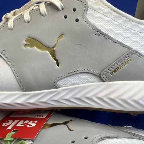 Puma Golf Ignite PWR Adapt Caged Crafted Golfschuhe - UVP 120€ - Weiß / High Rise - Bild 12 von 12
