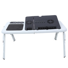 Laptop Notebook PC Folding Portable Car Bed Sofa Desk Stand Table Tray Cool Fan