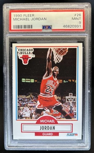 1990-91 Fleer Michael Jordan #26 Bulls PSA 9