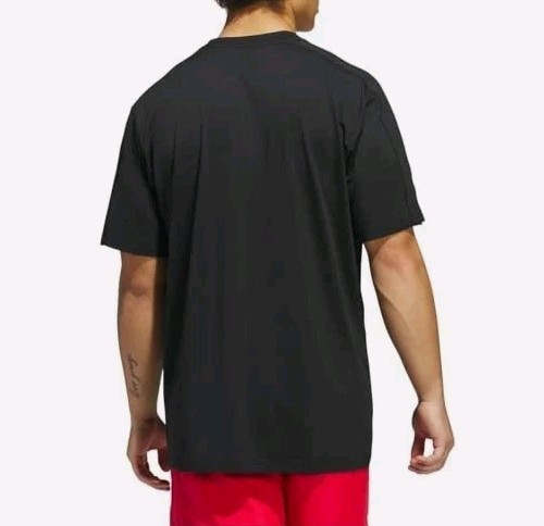 Adidas Herren Regular Fit Lightweight Active Tee | Schwarz Größe XXL - Bild 2 von 3