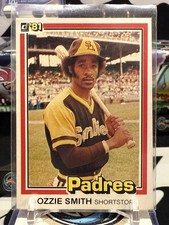 1981 Donruss - Ozzie Smith #1 San Diego Padres JH 13J