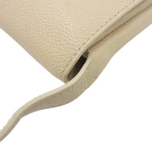 Delvaux Crossbody Shoulder Bag Genuine Leather Color Beige Height 9.8inches - Picture 5 of 8