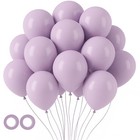 105pcs Lilac Purple 12 Balloons for Birthday, Graduation, Baby Shower Decor