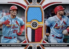 2023 Topps Tribute 23  NOLAN ARENADO & PAUL GOLDSCHMIDT RARE PATCH DIGITAL CARD
