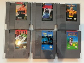 NES Cartridge Only Lot - Rambo, Jaws, NES Open and More - Authentic & Tested