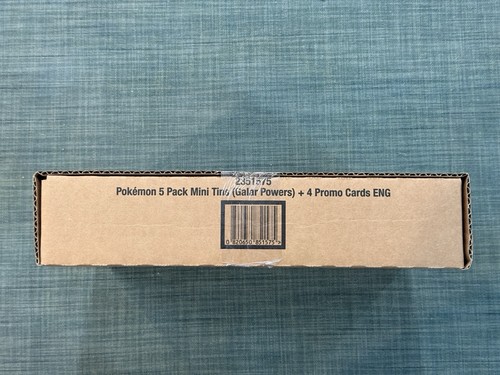 Pack de 5 mini latas Costco Pokémon Galar Powers - Imagen 2 de 3