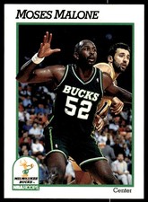 1991-92 Hoops Moses Malone Milwaukee Bucks #394