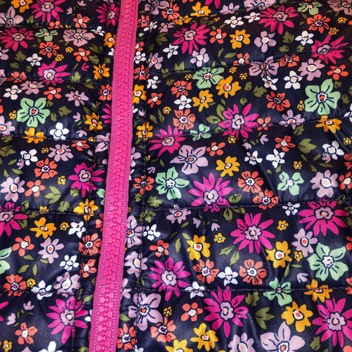 Jumping Beans NWT Multicolor Floral Puffer Coat Size 12M - Picture 5 of 6