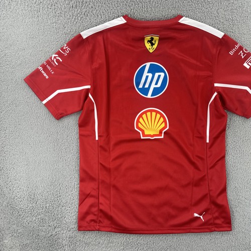 Scuderia Ferrari X Puma Mens Large Red T Shirt Formula 1 2025 Lewis Hamilton NWT - Picture 19 of 24