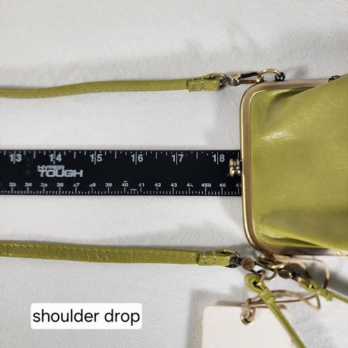 NWT Hobo International Melody Phone Crossbody Green Leather Converts To Wristlet - Picture 19 of 19