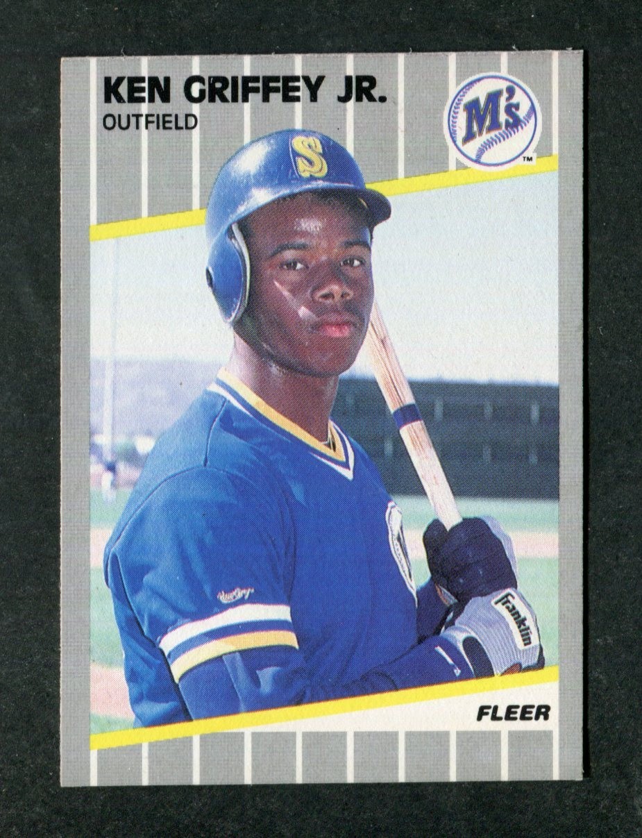 Ken Griffey Jr. Seattle Mariners HOF Rookie 1989 Fleer MLB Baseball Card #548 RC