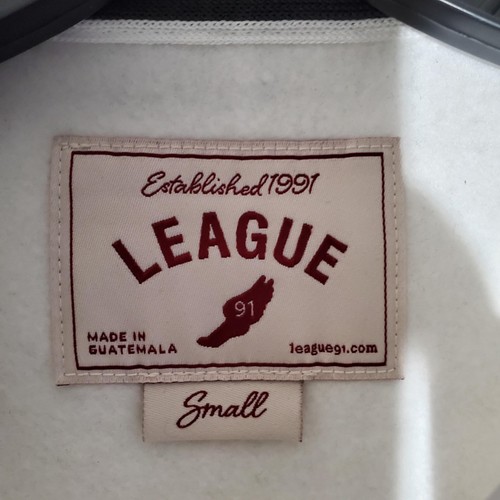 Stanford Cardinal Sweatshirt Womens Small White NCAA Polo Collar League 91 - Picture 5 of 10