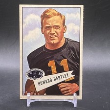 1952 Bowman Large #64 Howard Hartley Pittsburg Steelers Vintage Football Card