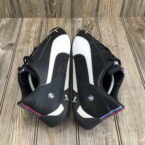 Puma BMW Motorsport X R-Cat MMS 11 Sneaker Black White 339933-01 Mens Size 14 M - Imagen 8 de 15