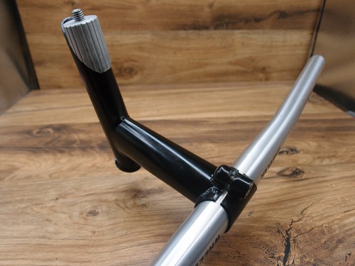 Wheeler flat handlebar by nL + quill stem MTB nL 25.4 mm steel Cr-Mo 1992 - Picture 5 of 20