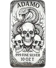 10 oz Silver Art Bar 999 - Serpent - Exclusive Ltd. Edition - Adamo Metals