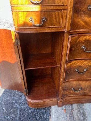 Antique Superb Quality Mahogany Secretary Chippendale Style Bookcase - Picture 4 of 7