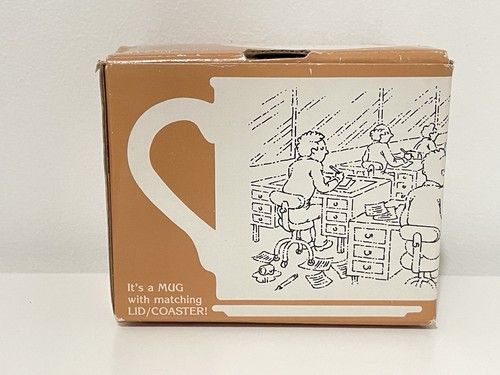 Hallmark Mug Mates Cup with Coaster/Lid "Relax There's a Woman on the Job" VTG - Picture 13 of 15