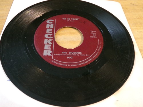 The Students 45 - I'm So Young - Checker 902  Second press - vertical side logo - Picture 1 of 2