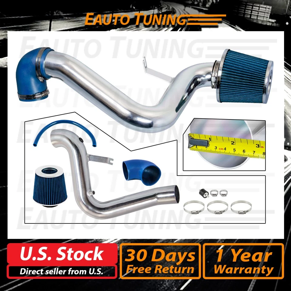 Холодный воздухозаборник набор + синий фильтр для 95-02 Cavalier / Pontiac Sunfire 2.3 2.4 L4 - Изображение 2 из 4