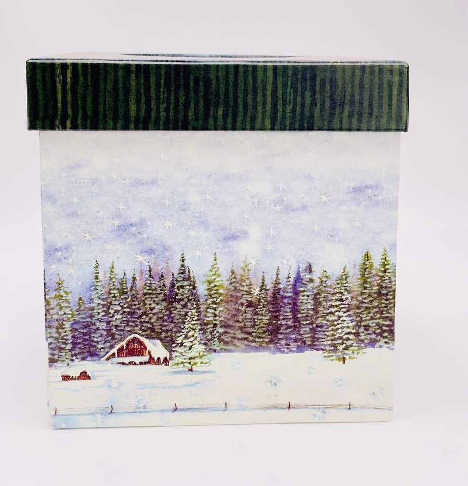 Farmhouse Winter Art 7 Nesting Boxes Set Perfect for Holiday Decorating or Gifts - Image 3 of 4