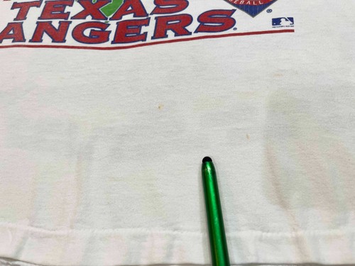 Vintage Pro Player 1996 MLB Texas Rangers Caricature T-Shirt White XL Tee USA - Picture 12 of 13