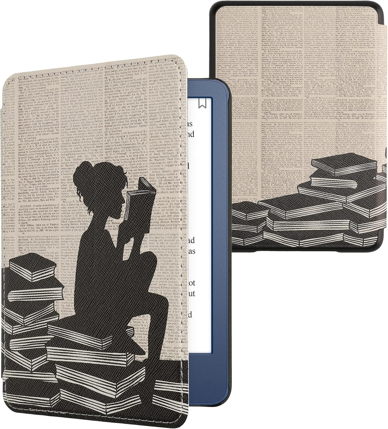 Case Compatible with Amazon Kindle (2022/2024) Case - Ereader Cover - Girl and B-image