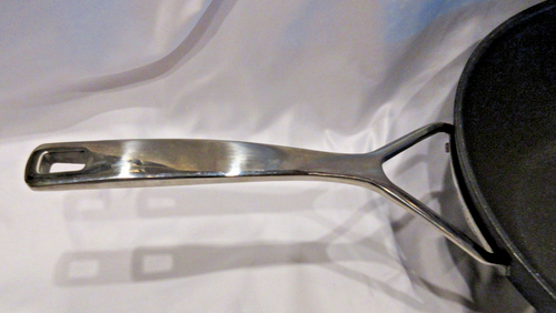 Demeyere Nonstick #348/25D 12" Wok Tripllnduc w/Lid Belgium VGUC - Picture 5 of 9