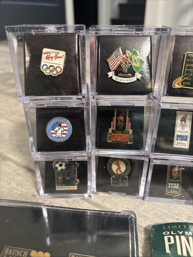 Huge Vintage Lot Olympic Ray Ban Bausch Lomb Coca Cola Pin Collection And More - Picture 13 of 22