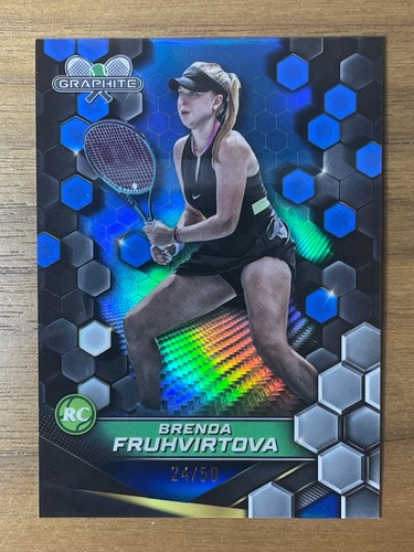 Tenis Topps Graphite 2024 - Brenda Fruhvirtova - refractor azul - 24/50 - Imagen 1 de 2
