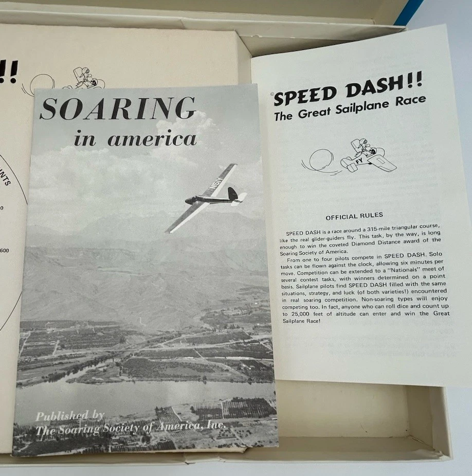 Speed Dash The Great Sailplane Race Game 1967 The Soaring Society of America VTG - Image 4 of 4