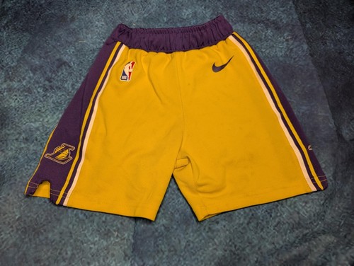 Nike NBA Authentics Los Angeles Lakers Icon Swingman Shorts Kids Toddler Size 3T