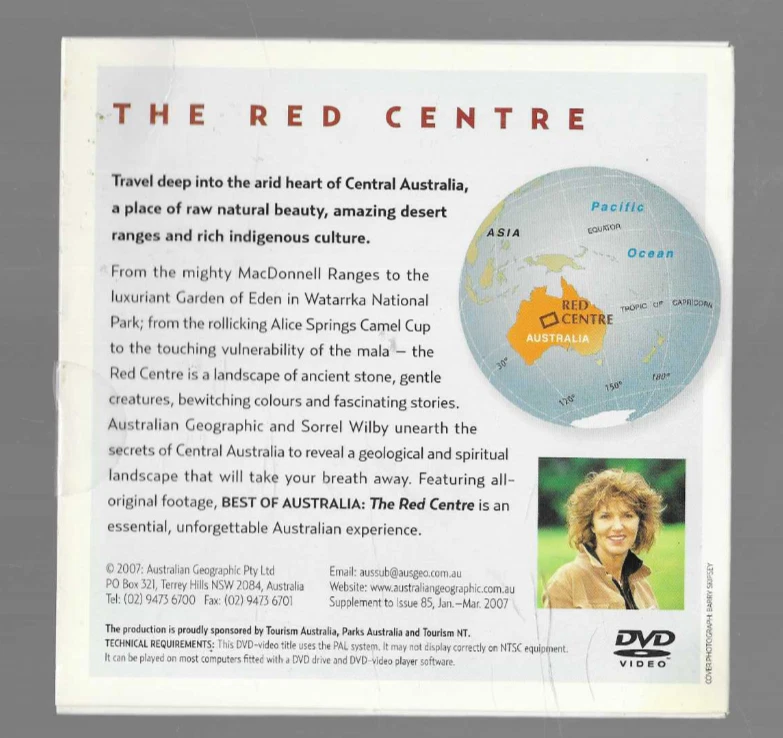 Щавель Уилби DVD Australian Geographic Best Of Australia 5 The Red Centre - Изображение 2 из 2