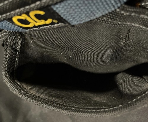 CLC 5833 5 in. W X 15.25 in. H Ballistic Polyester Tool Bag/Belt 9 pocket Black - Picture 4 of 6