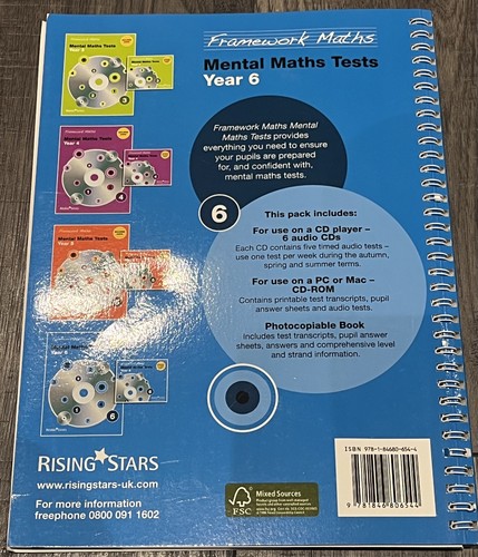 RISING STARS Mental Matts YEAR 6 CD ROM - Picture 2 of 5