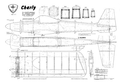 WIK SUPER TIGRE r//c SPORT BIPLANE model plan