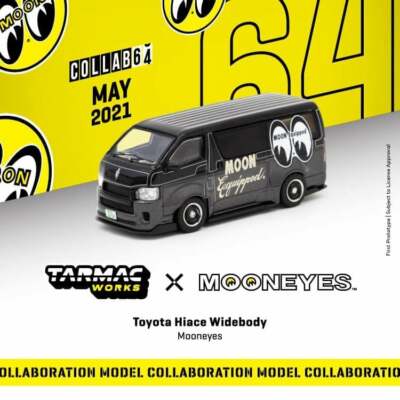ターマックワークス Toyota Hiace Widebody Mooneyes Tarmac works Toyota Hiace Widebody Mooneyes Black 1/64 | eBay
