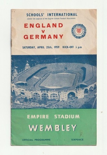 England 1950's Home Programmes U23, Schools and friendly select from menu - Picture 3 of 6