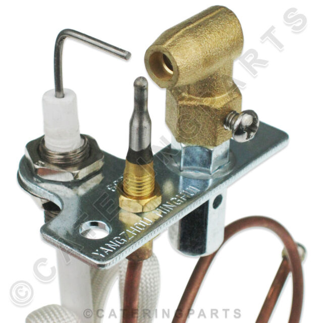 GAS PILOT ASSEMBLY COMPLETE WITH THERMOCOUPLE &amp; IGNITOR ELECTRODE FOR GRIDDLE NN10441