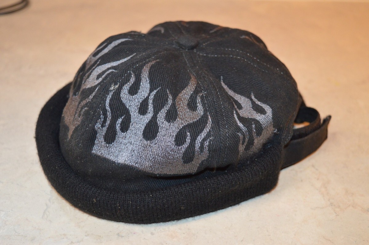 帽子 90s 00s vintage harleydavidson flame cap VINTAGE Harley Davidson Flame Hat Cap Gray, Black Adjustable