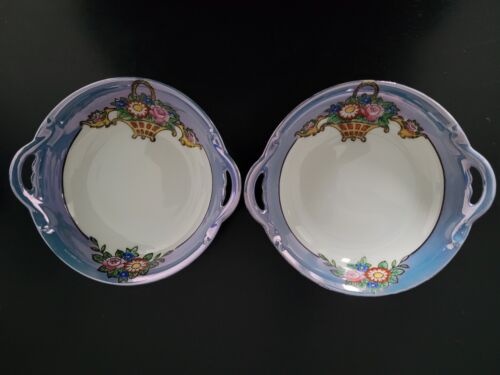 Antique Handpainted Noritake Trinket Dish Set - Picture 2 of 12