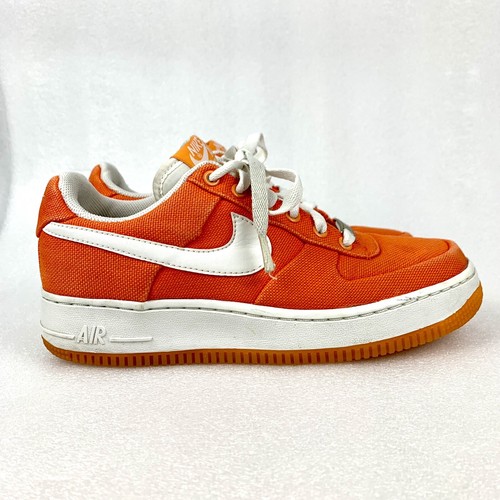 Nike Air Force 1 Bajo Naranja Piel Mujer Zapatos Tenis Talla 7.5 - Imagen 4 de 11