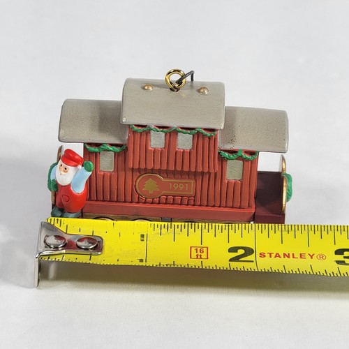 Hallmark Andenken Ornament Claus & Co Zug Lok Begleitwagen Geschenkwagen 3er Set - Bild 18 von 21