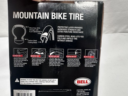Bell Mountain Bike Tires 26"x2.0", FLAT DEFENSE Anti-Puncture Protection - Picture 9 of 10