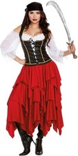 Dreamgirl Ship Ahoy Pirate Wench Buccaneer Adult Womens Halloween Costume 11963