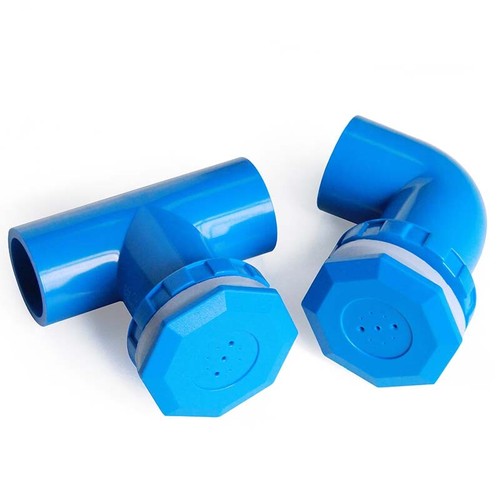 PVC Air Stone Pipe End Cap Fitting Round Cap for Water Tank Drain Blue OD 20mm - Picture 4 of 12