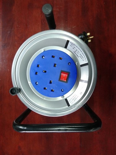 Nuevo carrete de cable de extensión de 3 pandillas 20 m, 40 m construcción de viviendas alta calidad 16A - Imagen 9 de 14