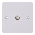 Schneider Lisse 1 Gang TV/FM Coaxial Socket GGBL7010 White – Square Edge Aerial