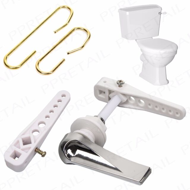 TOILET/CISTERN SIPHON HOOK HANDLE LEVEL ARM SET Fixings Repair C Hook Replace TOILET/CISTERN SIPHON HOOK HANDLE LEVEL ARM SET Fixings Repair C Hook Replace